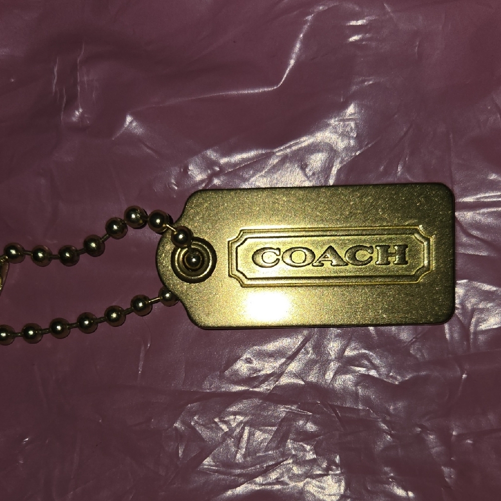 Coach Metallic Gold Keychain No Marks Or Scratches